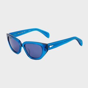 rag & bone Blue Cat-Eye Sunglasses